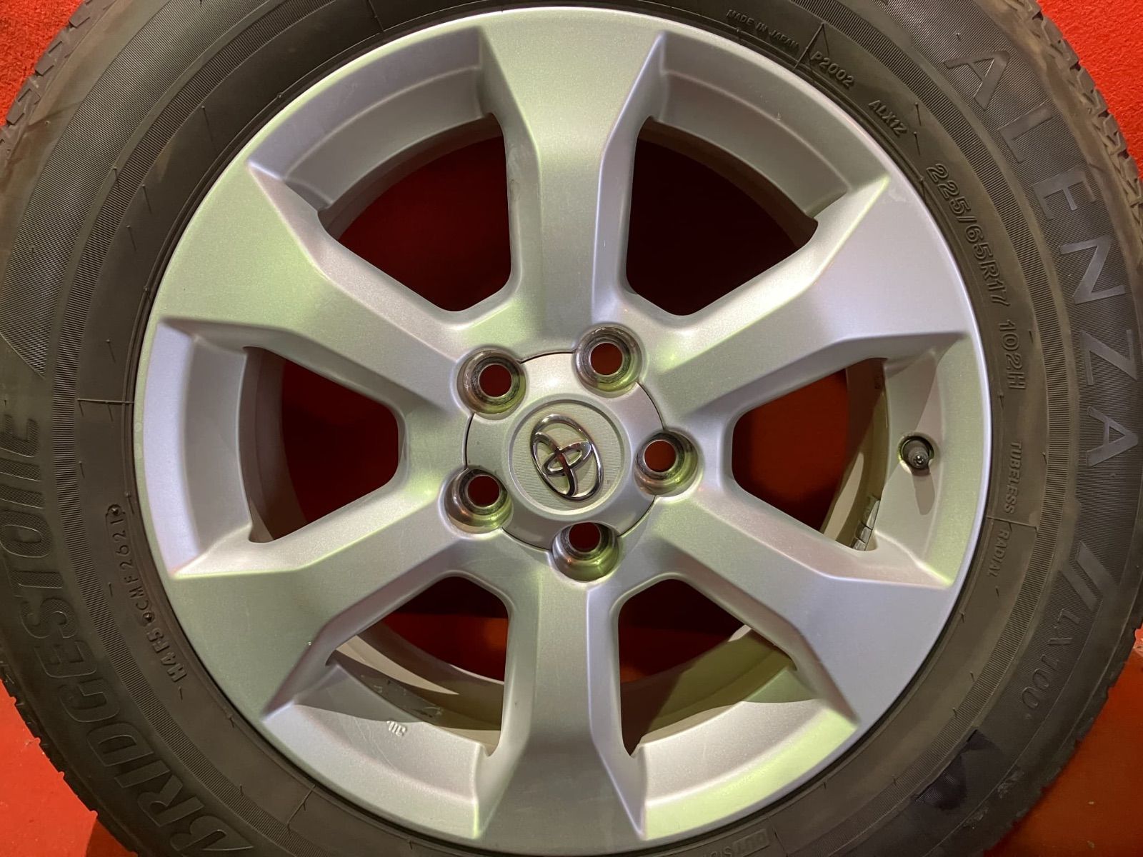  サマータイヤホイールセット 225 65 R 17 ALENZA LX 100 x 7 0 45 114 3 5 H トヨタ ヴァンガード 4本SET 17インチ タイヤ ホイールセット