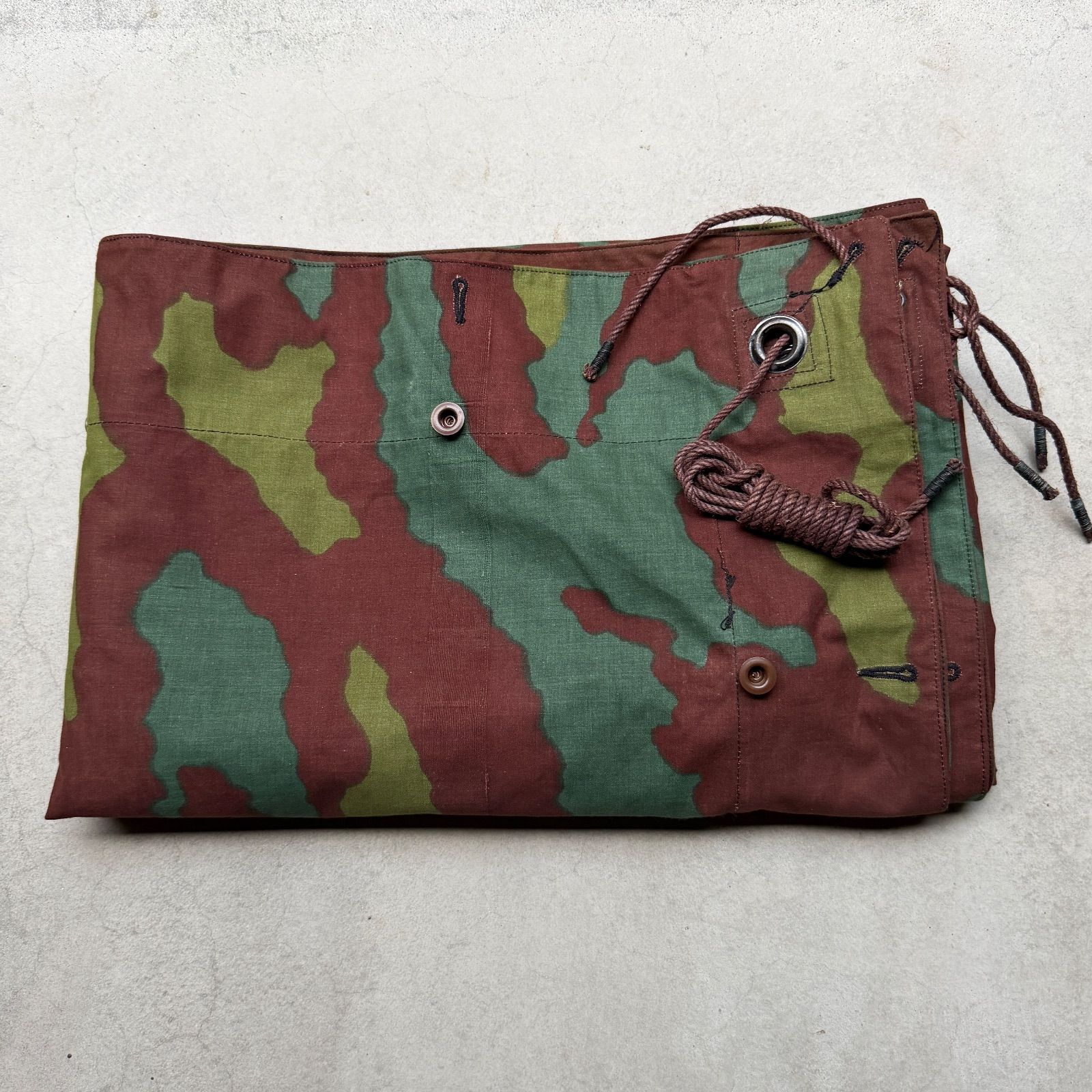 2枚セット+収納バッグ イタリア軍幕 タープ テント サンマルコ迷彩