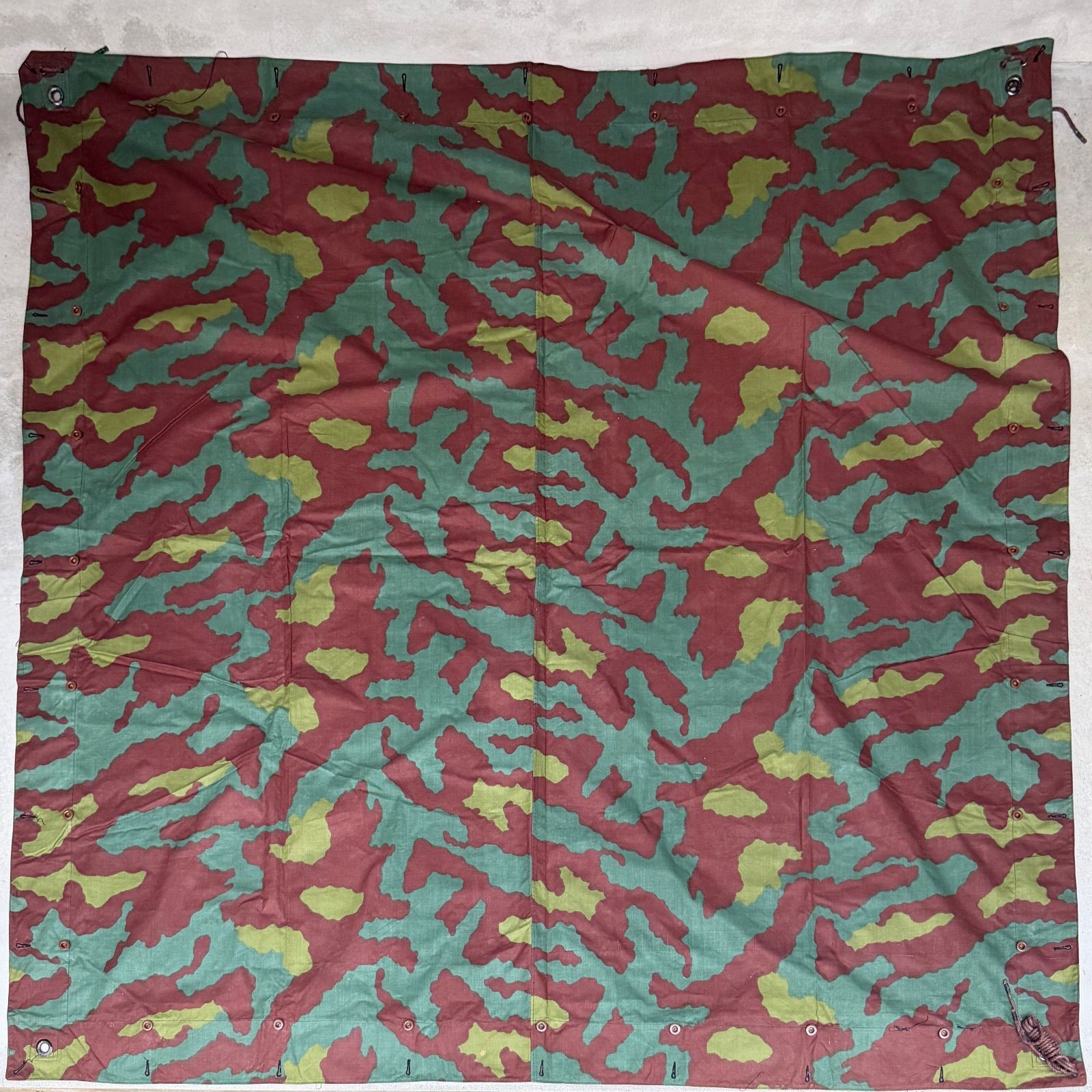 【未使用・美品】イタリア軍幕②　サンマルコ迷彩３枚セット　デッドストック イタリア軍 サンマルコ海兵隊 フィールドジャケット 旧迷彩 シェル