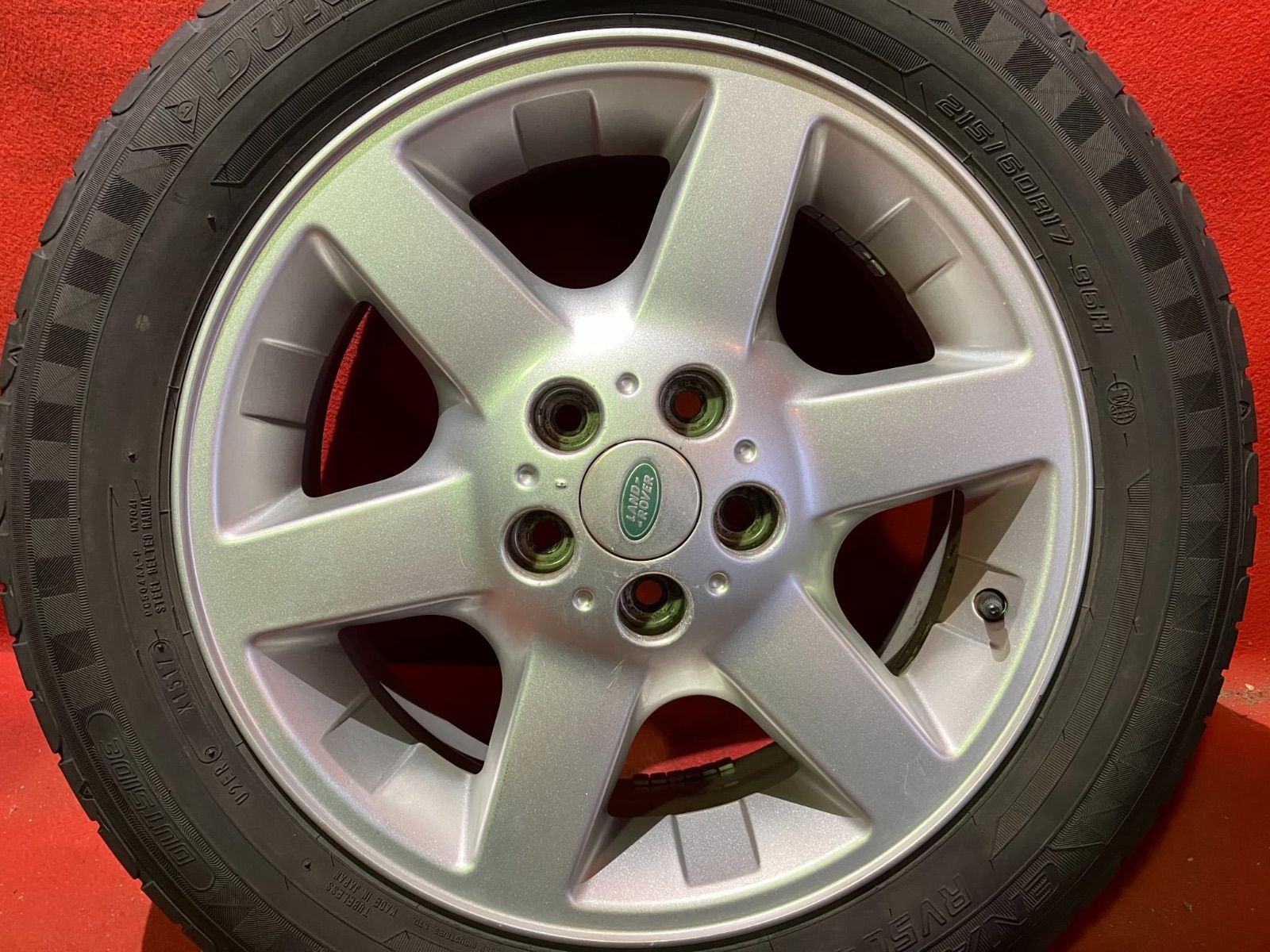  サマータイヤホイールセット 215 60 R 17 DUNLOP RV 504 x 7 0 46 114 3 5 H hub 64 mm ランドローバー フリーランダー 4本SET 17インチ タイヤ ホイールセット