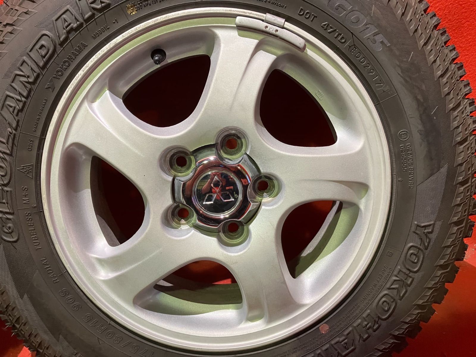 サマータイヤホイールセット 175 80 R 15 G 015 x 5 46 114 3 H ミツビシ 58 Aパジェロミニ 4本SET