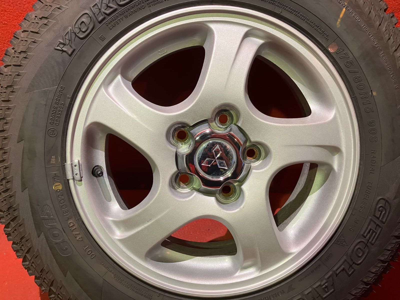  サマータイヤホイールセット 175 80 R 15 G 015 x 5 46 114 3 H ミツビシ 58 Aパジェロミニ 4本SET 15インチ タイヤ ホイールセット