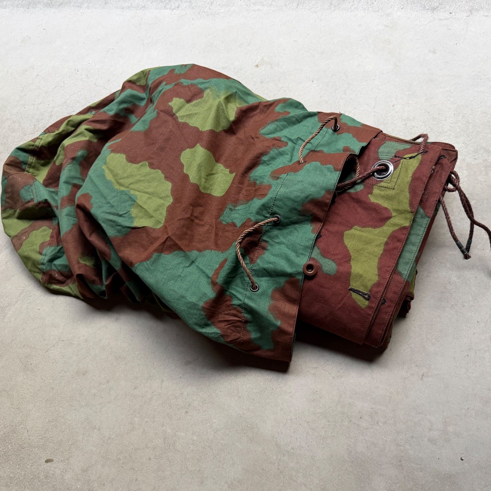【入手困難】イタリア軍幕　サンマルコ迷彩　３枚セット　ミリタリー　テント 2枚セット+収納バッグ イタリア軍幕 タープ テント サンマルコ迷彩