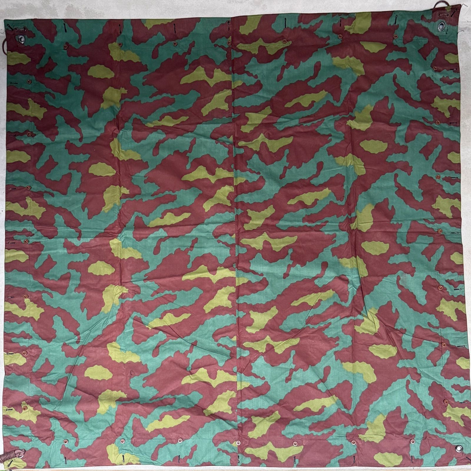 2枚セット 収納バッグ イタリア軍幕 タープ テント サンマルコ迷彩 実物