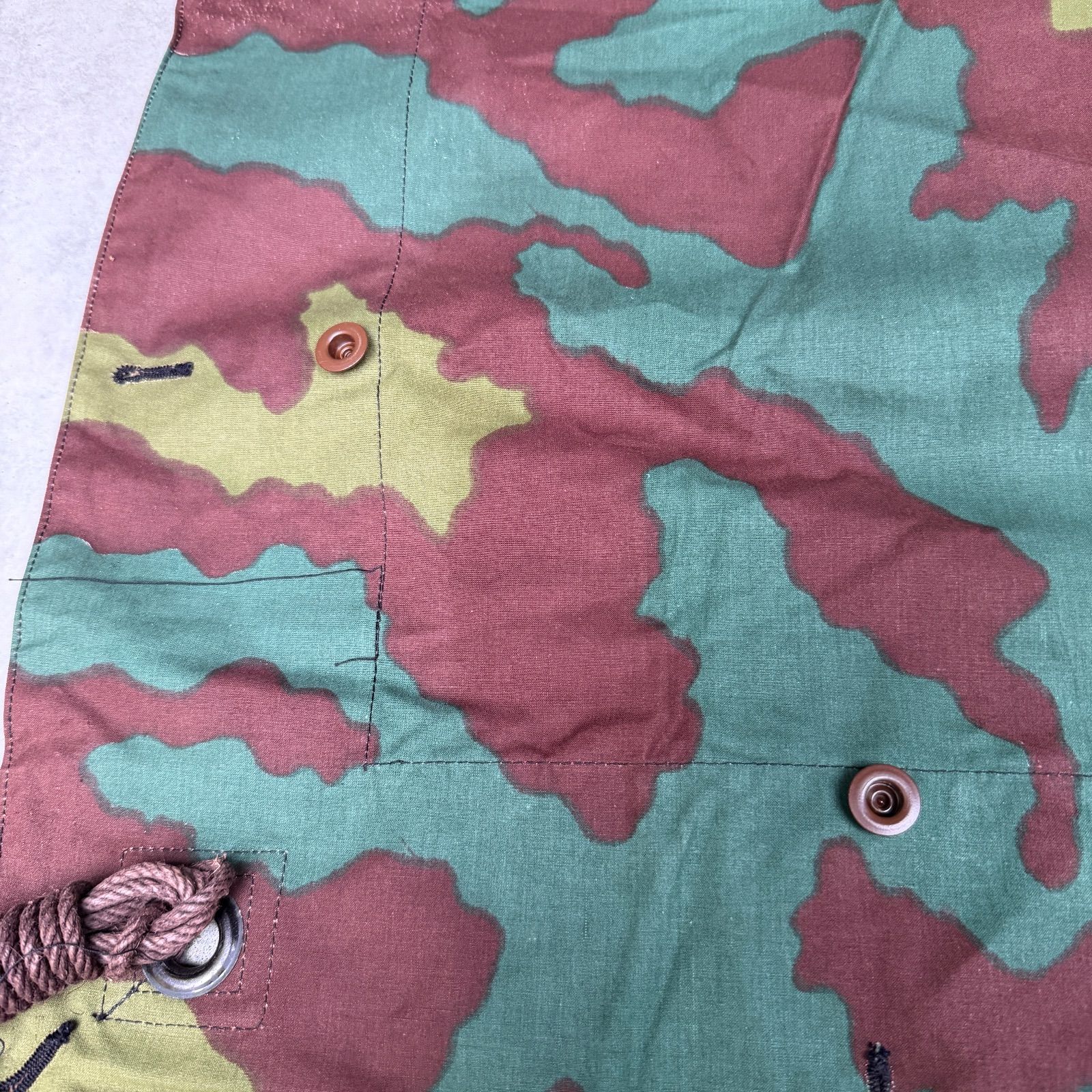 【未使用・美品】イタリア軍幕②　サンマルコ迷彩３枚セット　デッドストック イタリア軍 サンマルコ海兵隊 フィールドジャケット 旧迷彩 シェル