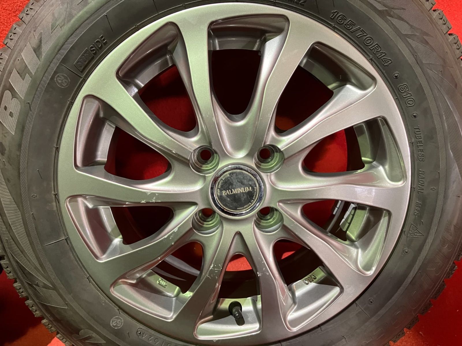 スタッドレスタイヤホイールセット 165