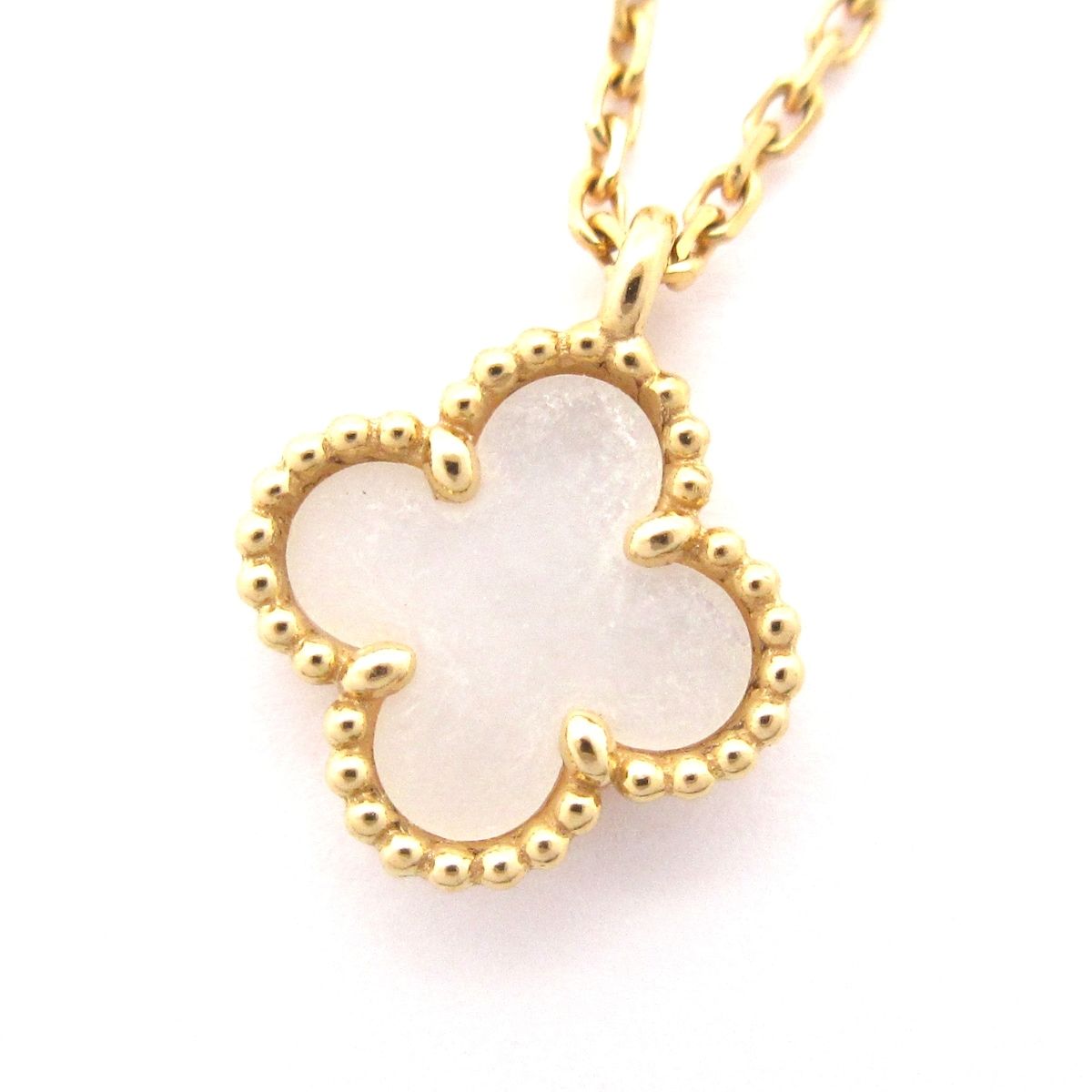 VanCleef - Arpels ヴァンクリーフ-アーペル ネックレス スウィートアルハンブラ K18YG×マザーオブパール