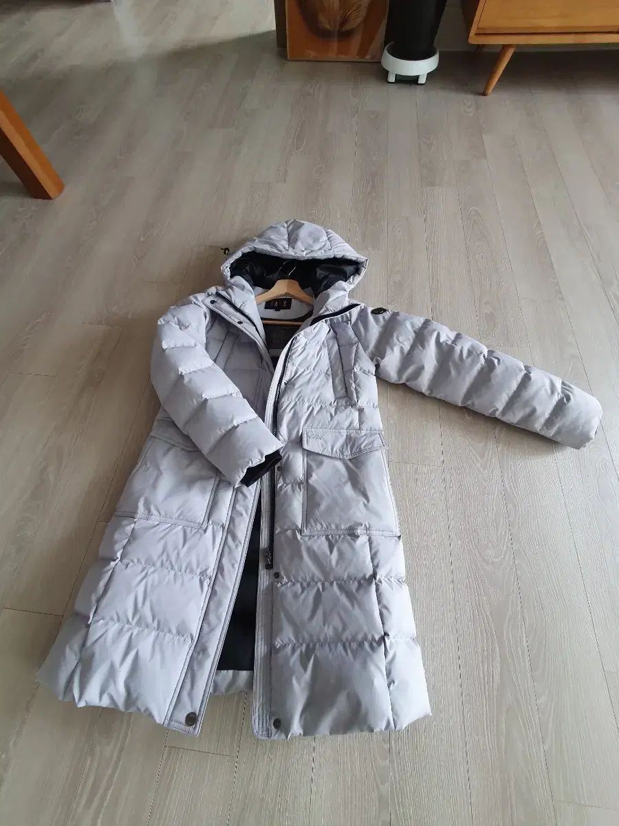 ダックス レディース ダウンジャケット ロング丈 グレー