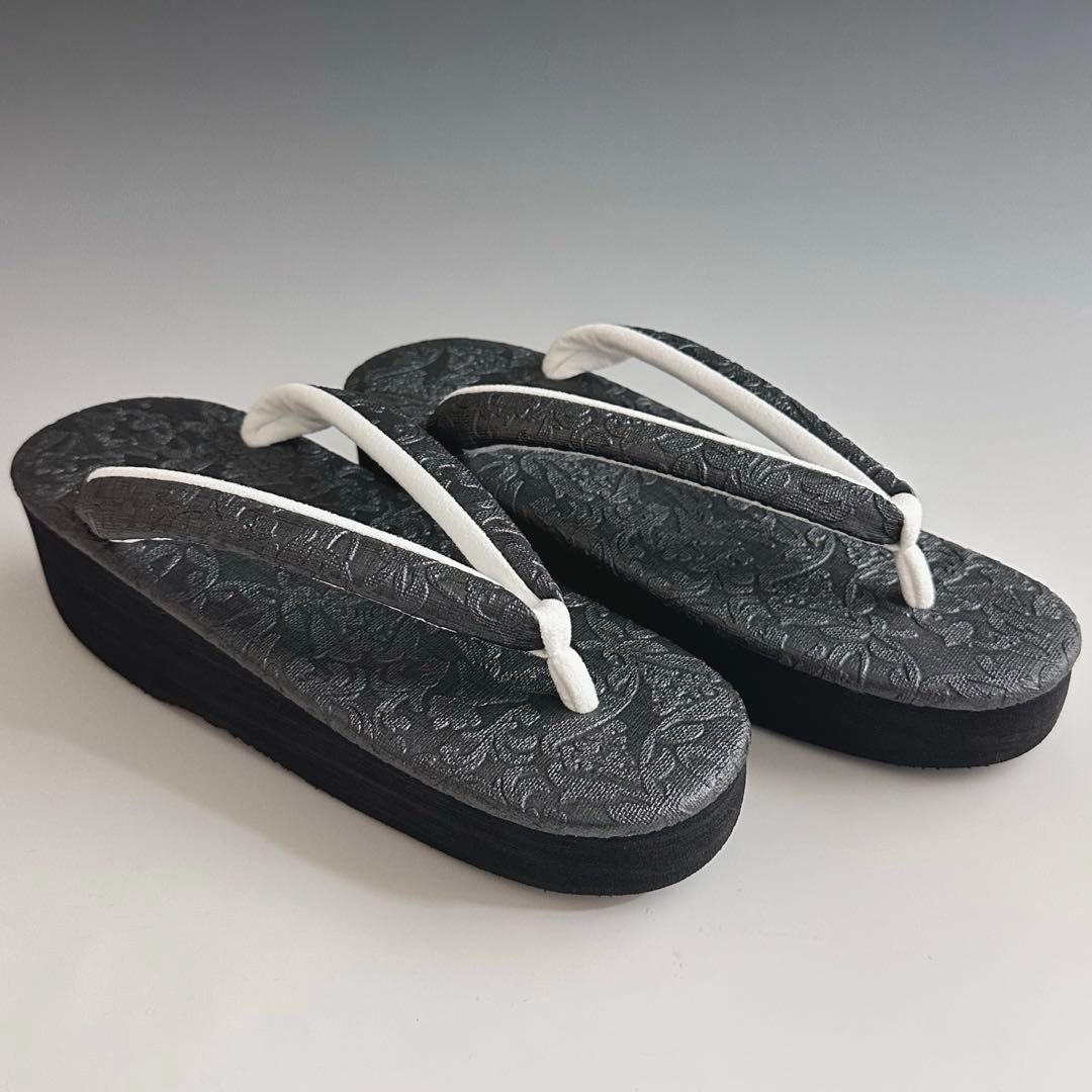 S M Lサイズ選択 シャバクロ カレンブロッソ カフェ草履 7