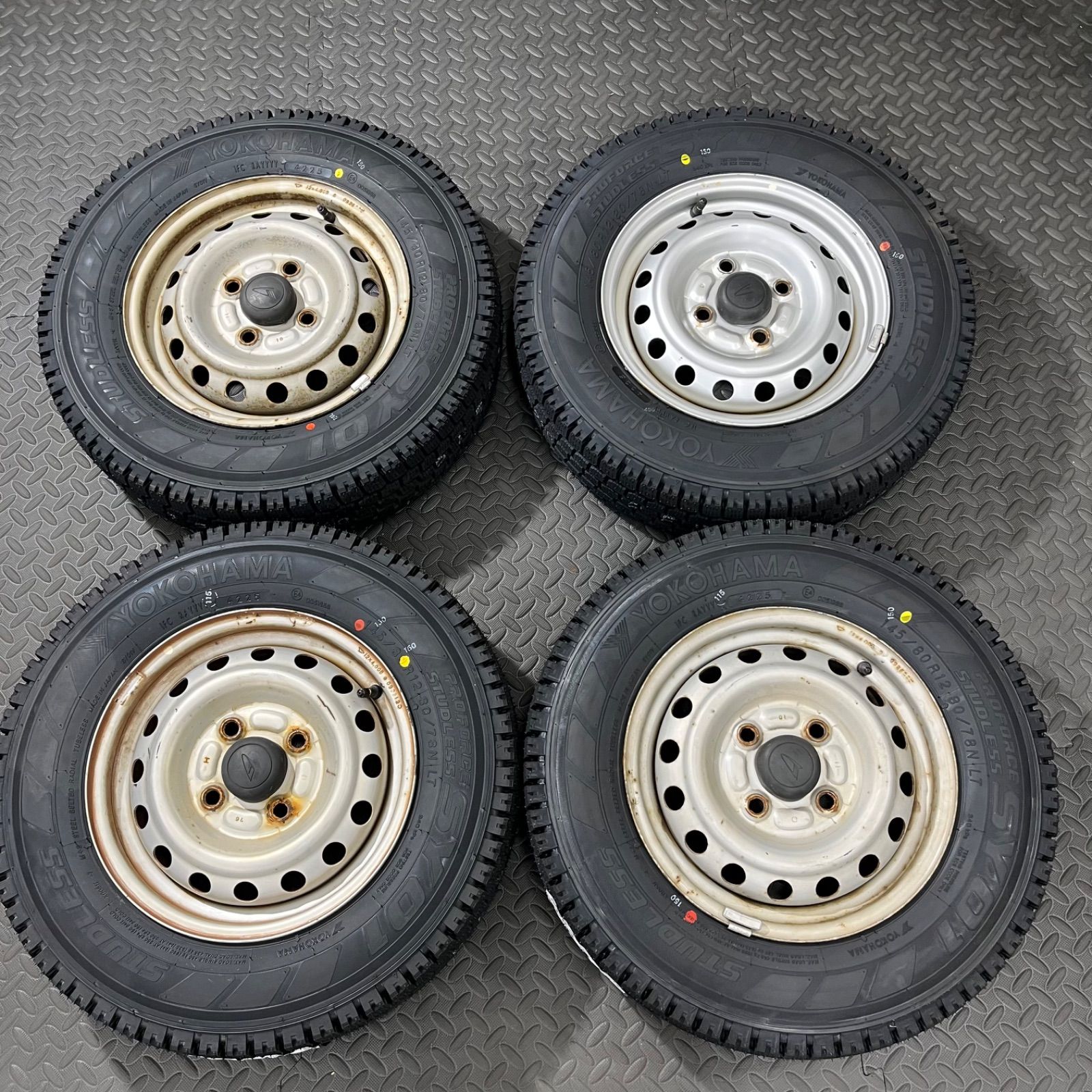 25年製 タイヤ 145 80 R 12 78 N LT ヨコハマ SY 01 ダイハツ ハイゼット スタッドレスタイヤ 冬タイヤ 1184 M