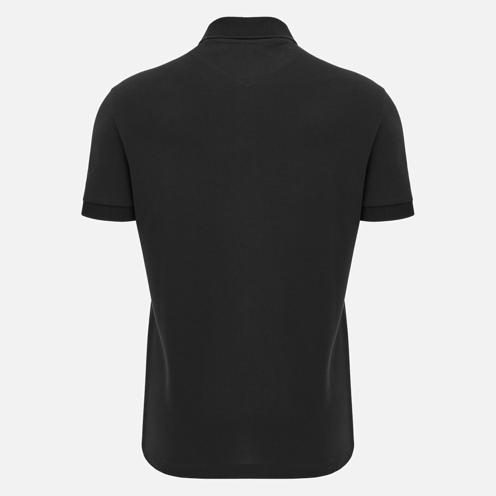 マクロン ラグビー グラスゴー ウォリアーズ 2025 2026 アスレジャー ポロシャツ 黒 ブラック モデル 日本未発売