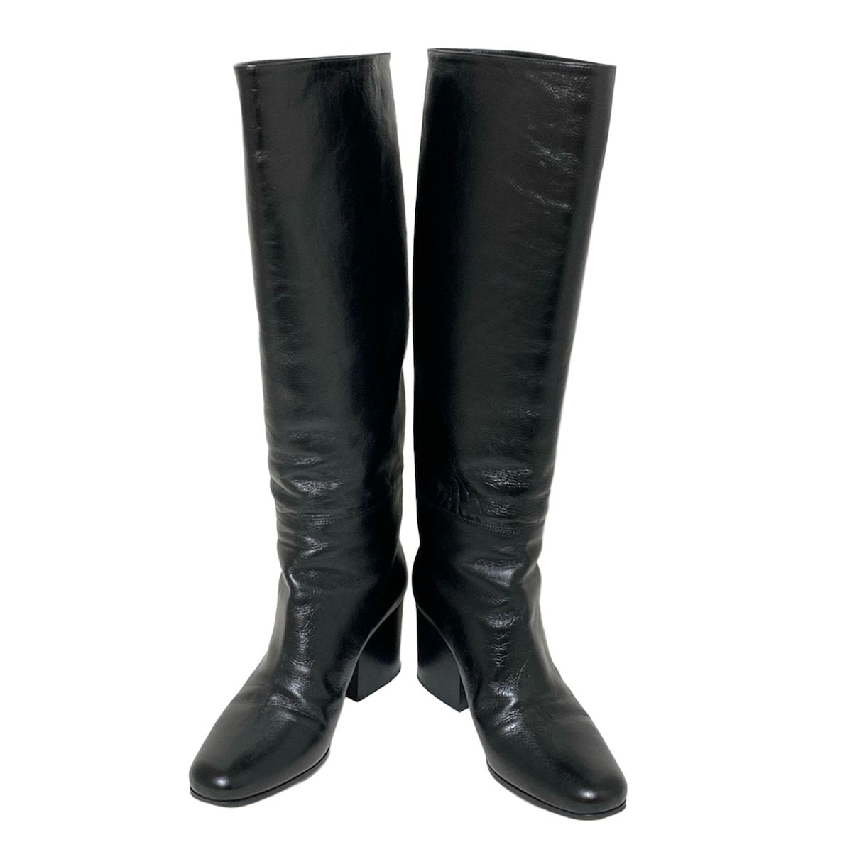 DIOR ChristianDior ディオール クリスチャンディオール ロングブーツ 361 2 D レディース - 黒 レザー