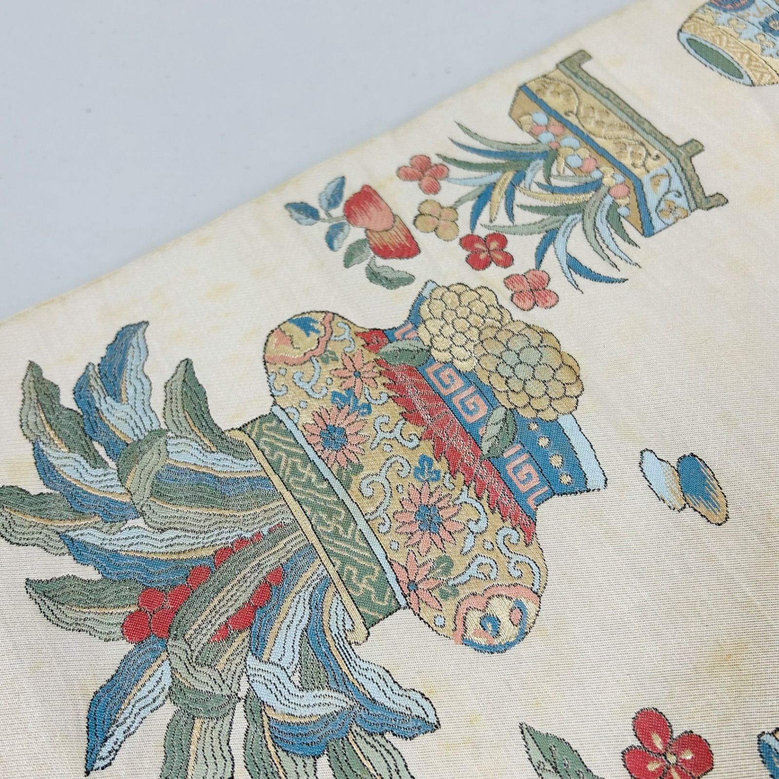 1500★正絹 丸帯 アンティーク 5本セット おまとめ リメイク素材 アンティーク 帯 正絹 5本 帯まとめ売り リメイク材料 m-437 - メルカリ