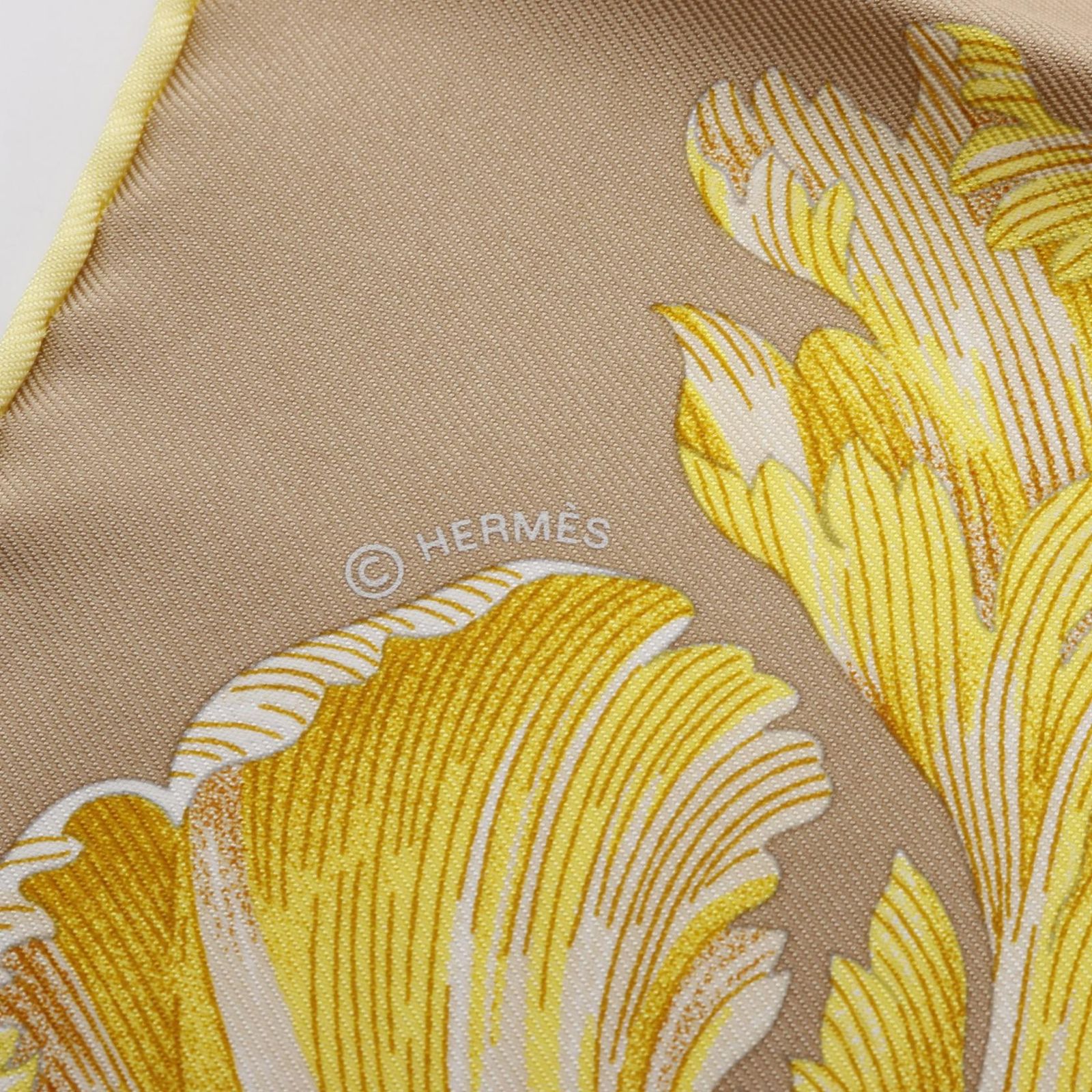 HERMES エルメス プチカレ カレ45 ガヴロッシュ TULIPOMANIE DETAIL スカーフ