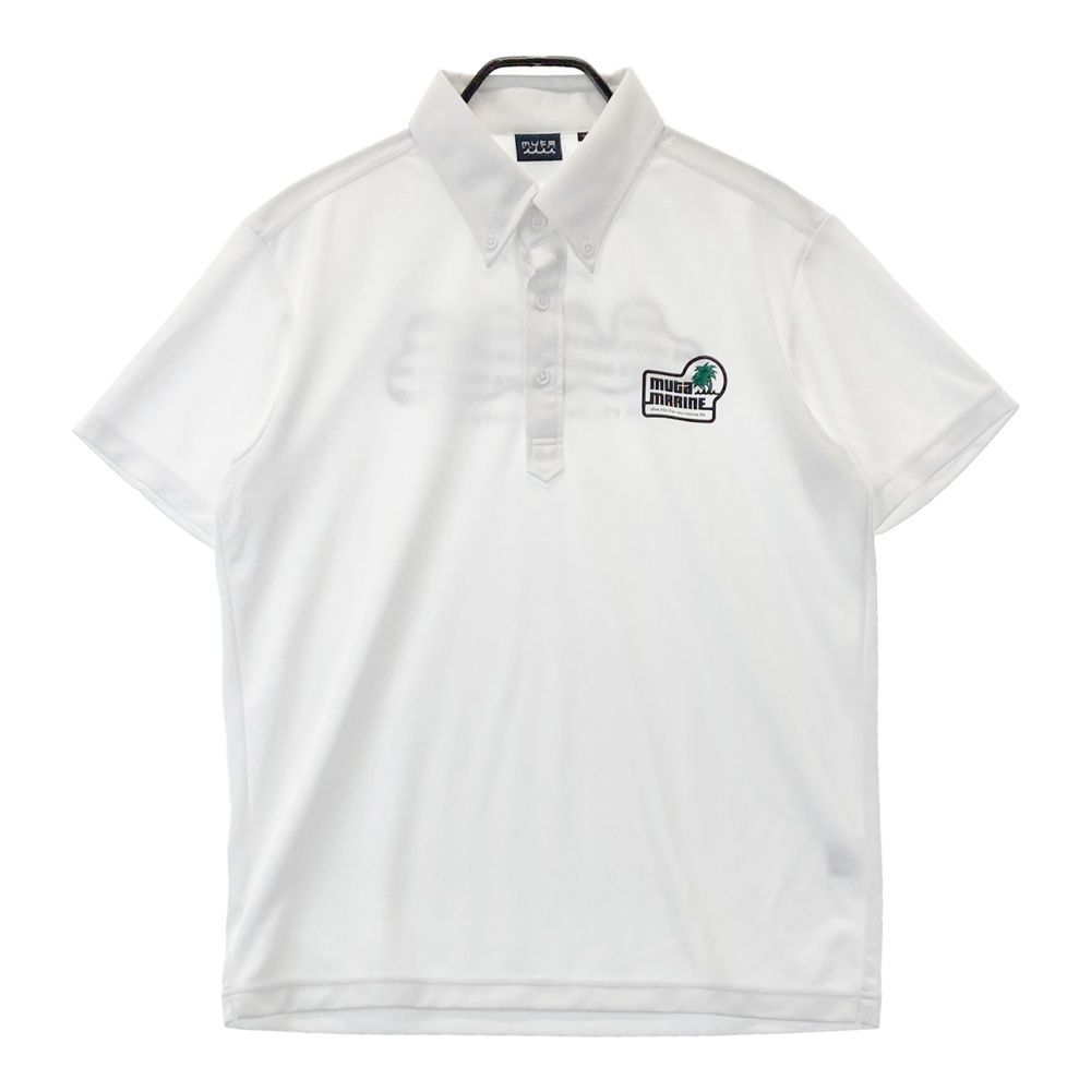 サイズ 7 MUTA MARINE ムータマリン 半袖ポロシャツ ボタンダウン ホワイト系 240101550845 ゴルフウェア メンズ ストスト