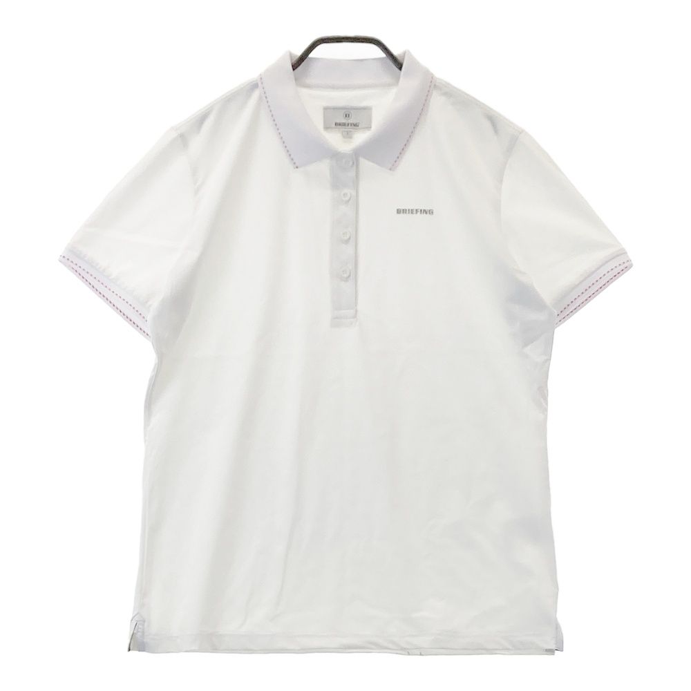 サイズ：L BRIEFING GOLF ブリーフィング 半袖ポロシャツ ホワイト系