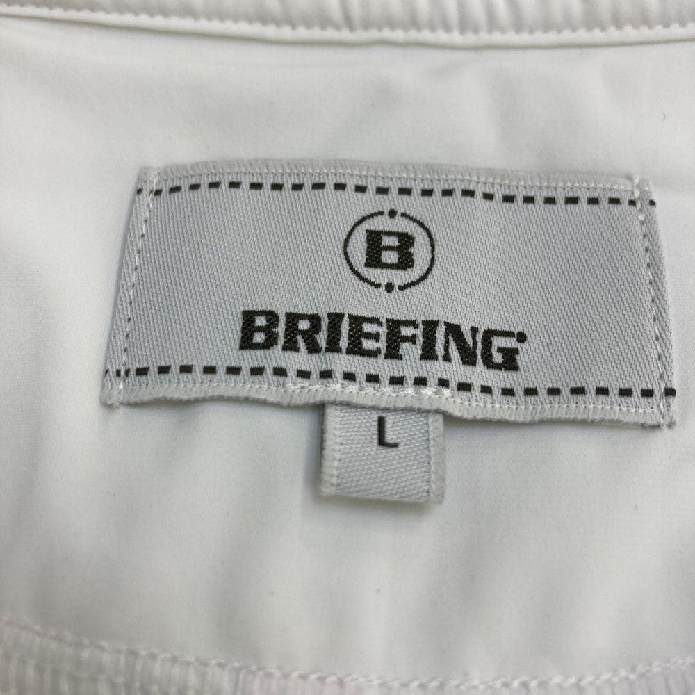 未使用)ブリーフィング ゴルフ メンズ ベーシックポロシャツ サイズL ホワイト 未使用)ブリーフィング ゴルフ メンズ ベーシックポロシャツ サイズL