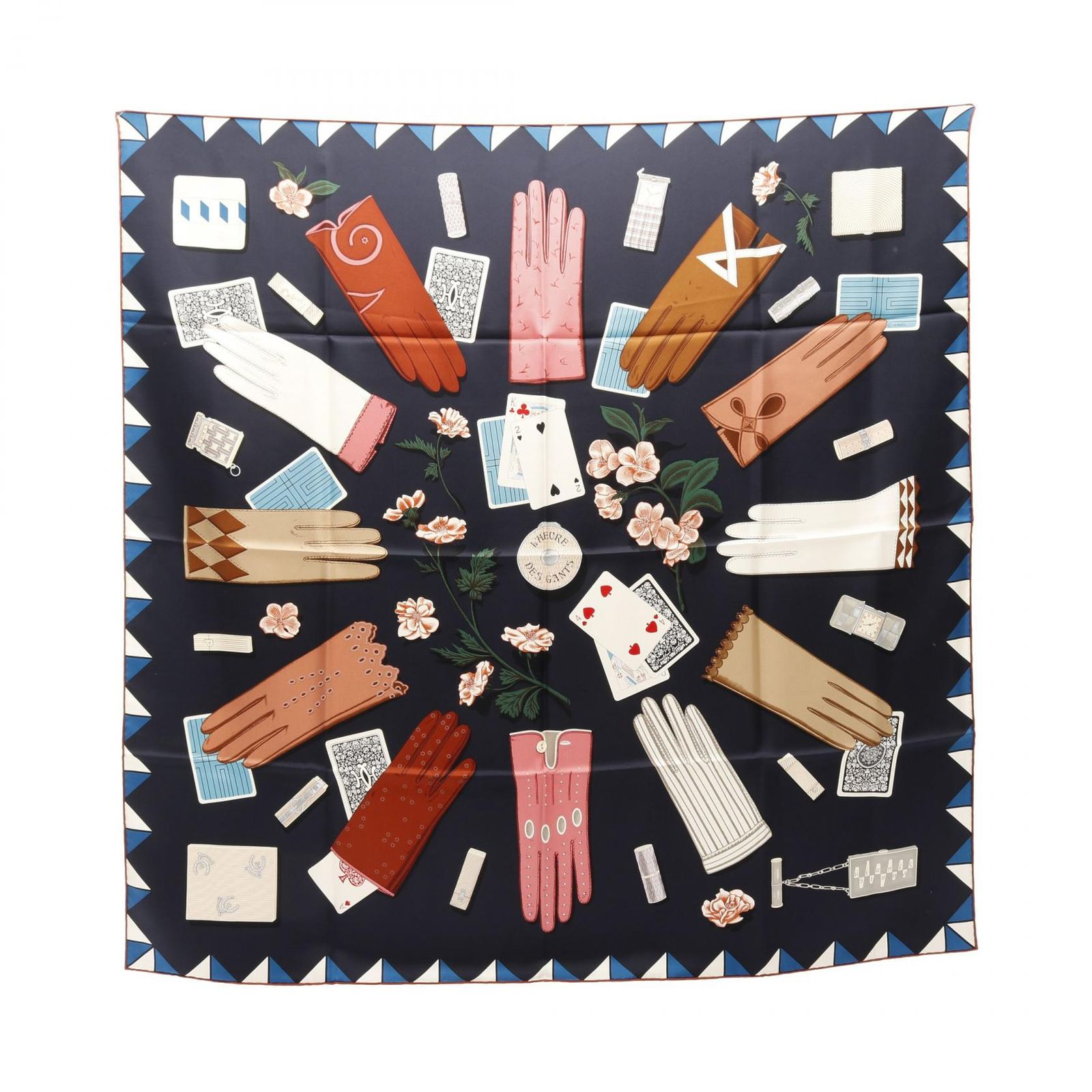 HERMES エルメス カレ90 L Heure des Gants スカーフ