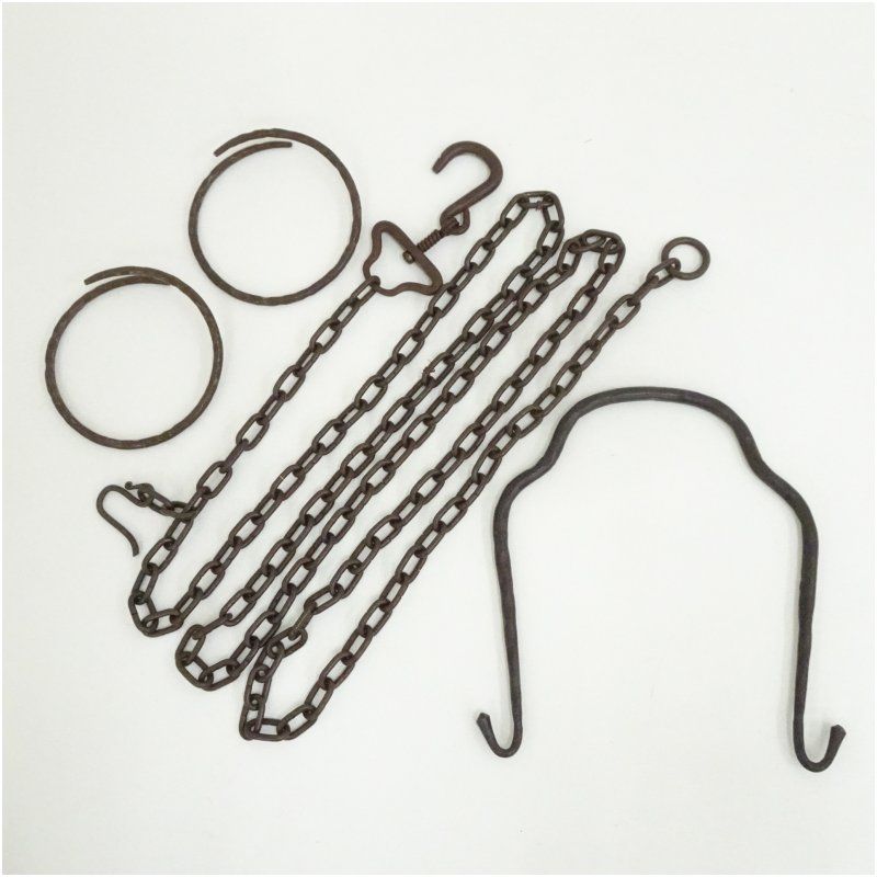 茶道具　期間限定特価　鐶鎖弦道具(金工師　木村清五郎) 茶道具 期間限定特価 鐶鎖弦道具(金工師 木村清五郎) 94400# 炭道具