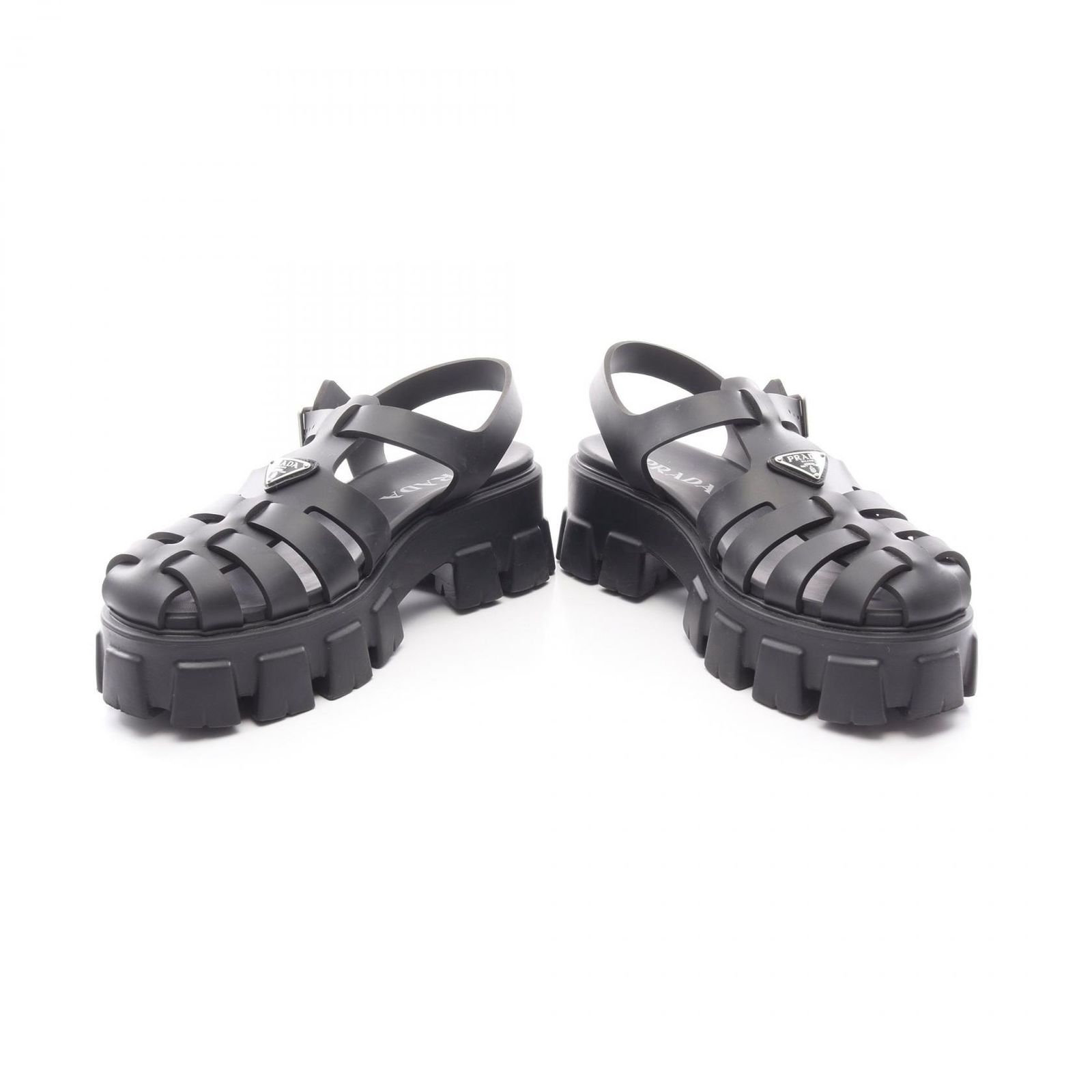  PRADA プラダ モノリス サンダル サンダル サンダル ミュール