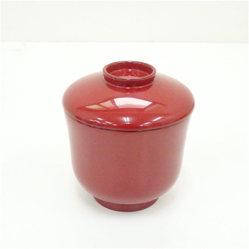 朱漆塗小吸物椀5客