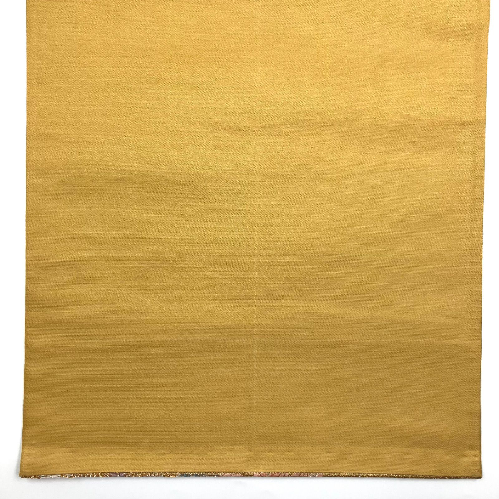  袋帯 金地 金糸 黄金緞子 楓 紅葉 刺繍 袋帯 帯