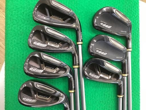 プロギア SUPER egg 9S アイアンセット IR eggオリジナルカーボン フレックスSR メンズ 男性用 右利き 右用 Cランク ゴルフクラブ