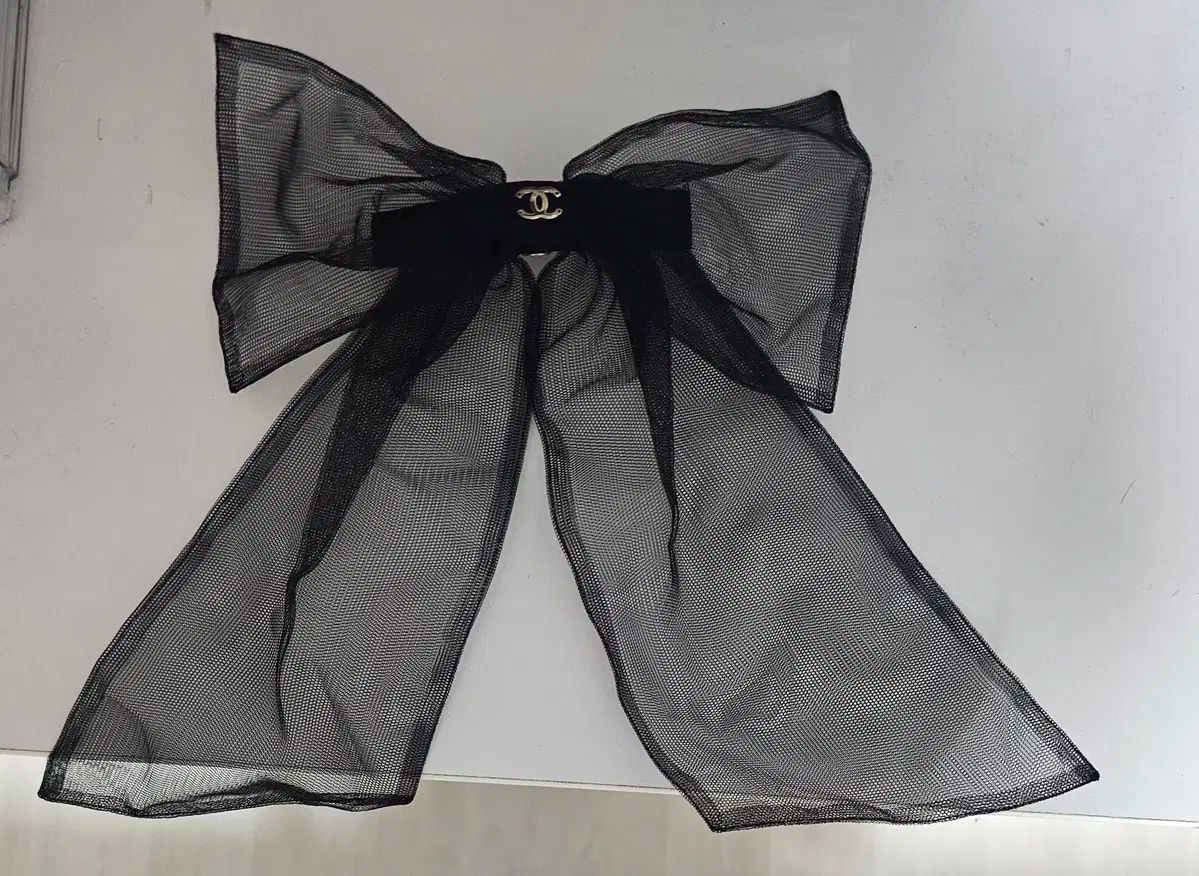 シャネル 25A リボン ヘアクリップ