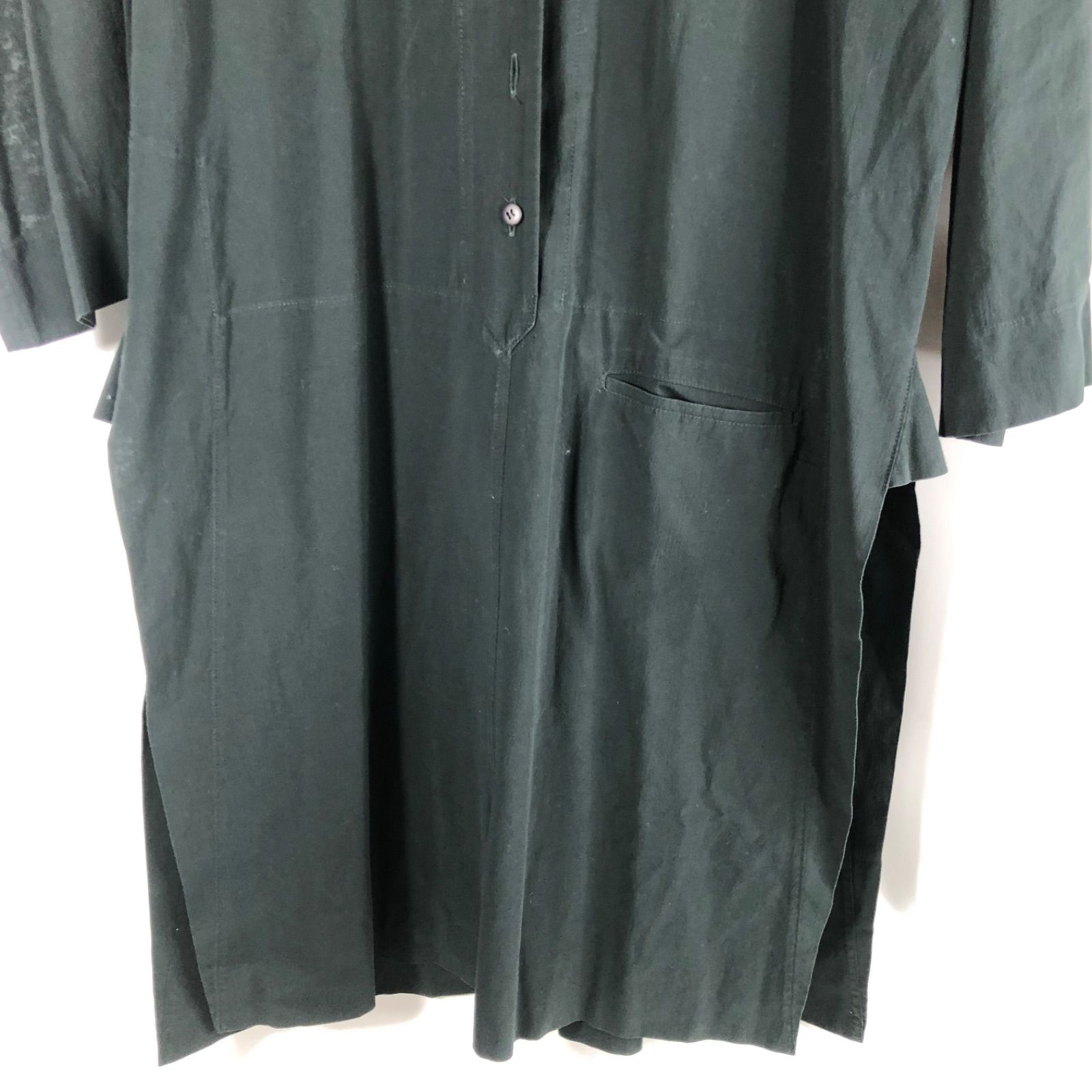 A1113-9-5 ISSEY MIYAKE イッセイミヤケ レディース ロングシャツ 長袖