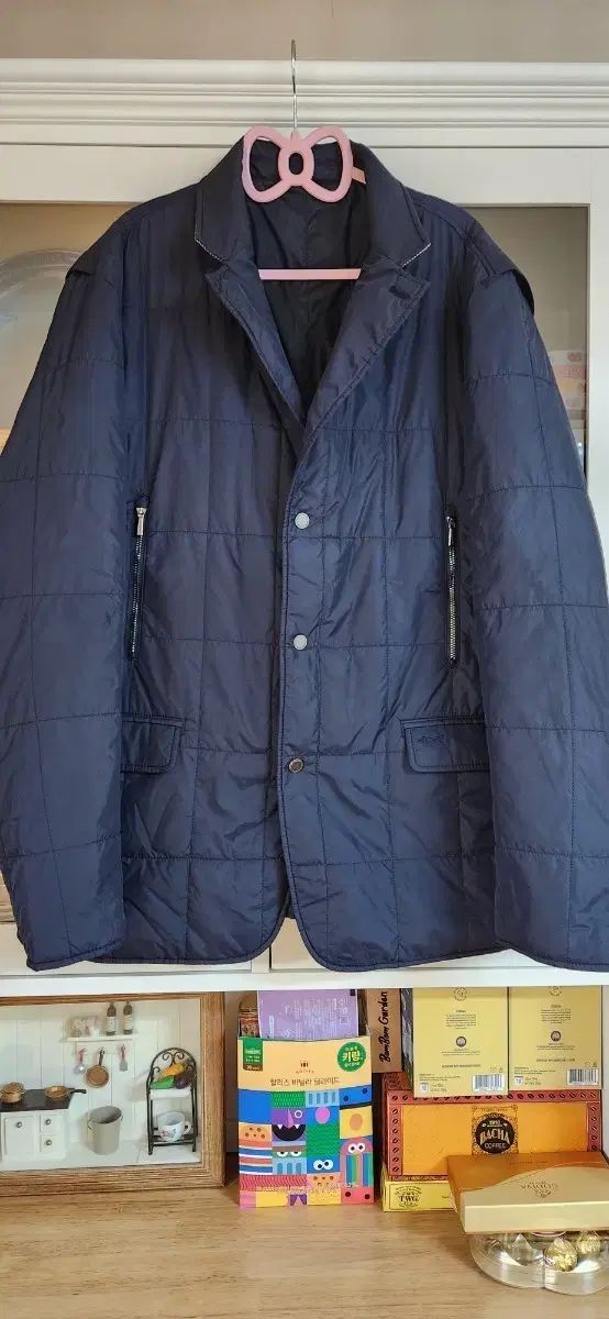 ルイカステル ネイビ― キルティング ジャケット 110