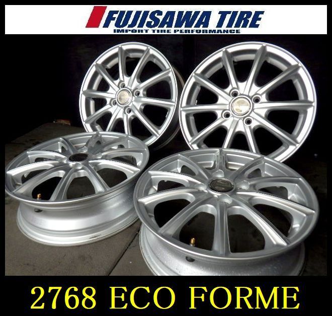 2768 B ECO FORME 15 x 4 5 J 4穴 PCD 100 45 4本