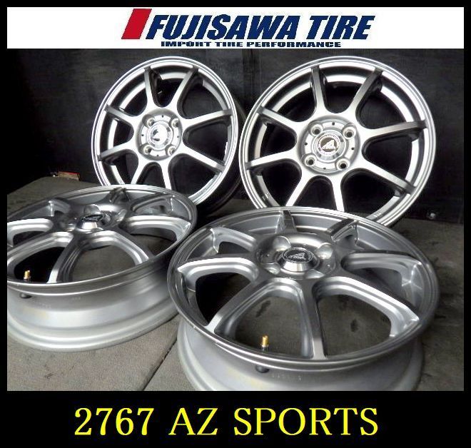 2767 B AZ SPORTS 15 x 4 5 J 4穴 PCD 100 45 4本