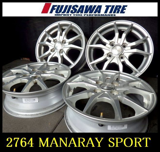 2764 J MANARAY SPORT BRAKE 14 x 4 5 4穴 PCD 100 43 4本