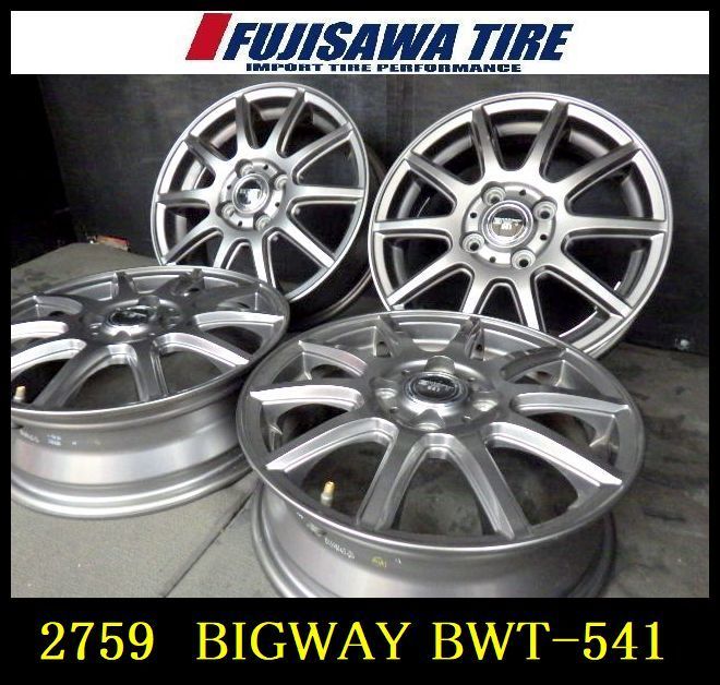 2759 B BIGWAY BWT 541 14 x 4 5 J 4穴 PCD 100 45 4本