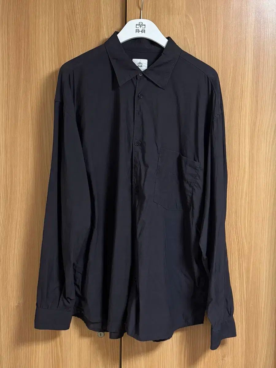 4 POLYTERU TENKO シャツ ダークネイビー
