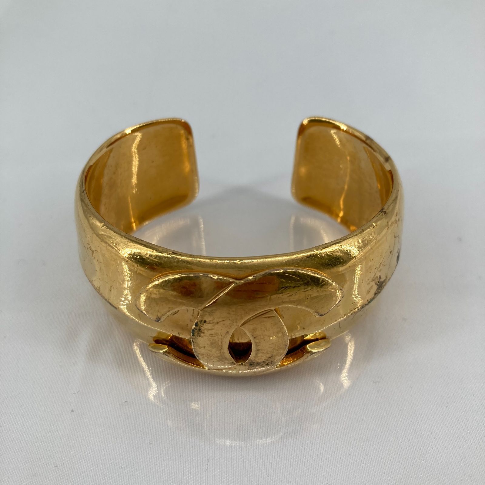 CHANEL シャネル 97 P ココマーク バングルGP ゴールド