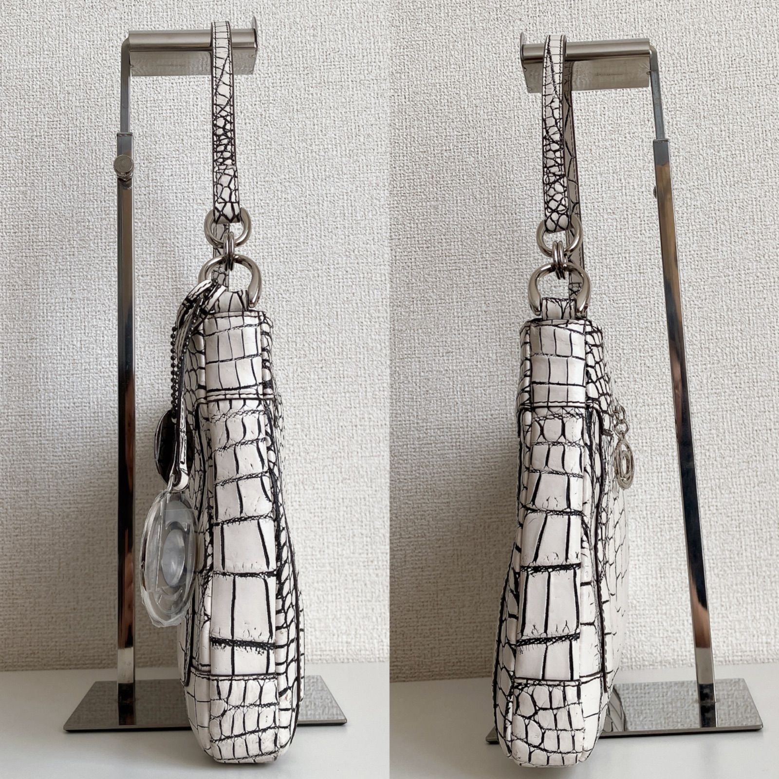 JRA認定】 BEAUGRAND ボーグラン クロコダイル バニラ バッグ 2way