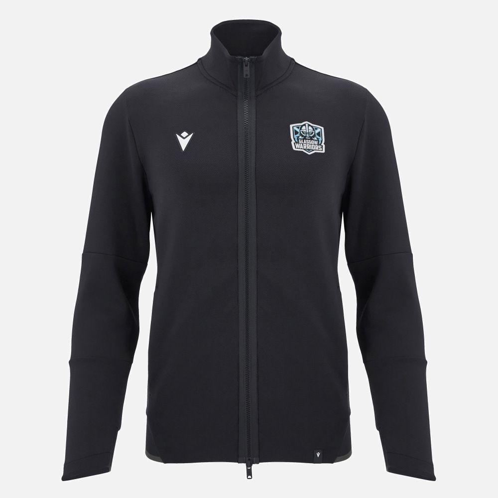 マクロン ラグビー グラスゴー ウォリアーズ 2025 2026 アスレジャー スウェットシャツ 黒 ブラック 公式モデル 日本未発売