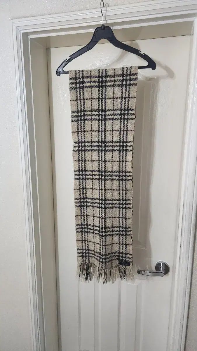 バーバリー マフラー カシミア100 アイボリー系