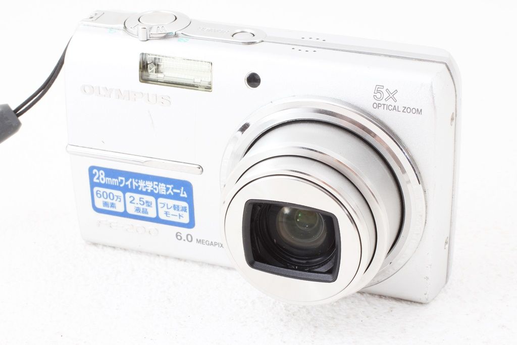 カメラ 美品 OLYMPUS オリンパス CAMEDIA FE-200 デジカメ 600万画素