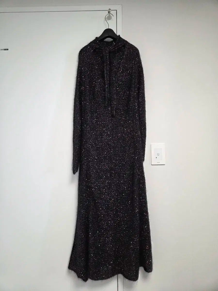 タイムグリッターニット ロング丈ワンピース