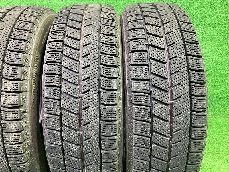  スタッドレス ブリヂストン ブリザックVRX 3 155 65 R 13 4本 7ミリ 2021年 13インチ スタッドレス