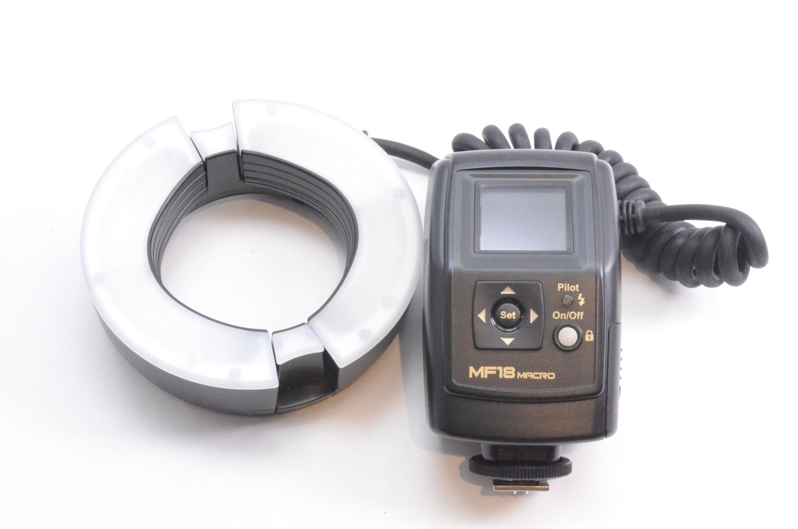 元 き ニッシンデジタル MF18 キャノン用 TTLオート マニュアル リングフラッシュ リングストロボ マクロ撮影 規格写真 記録写真撮影