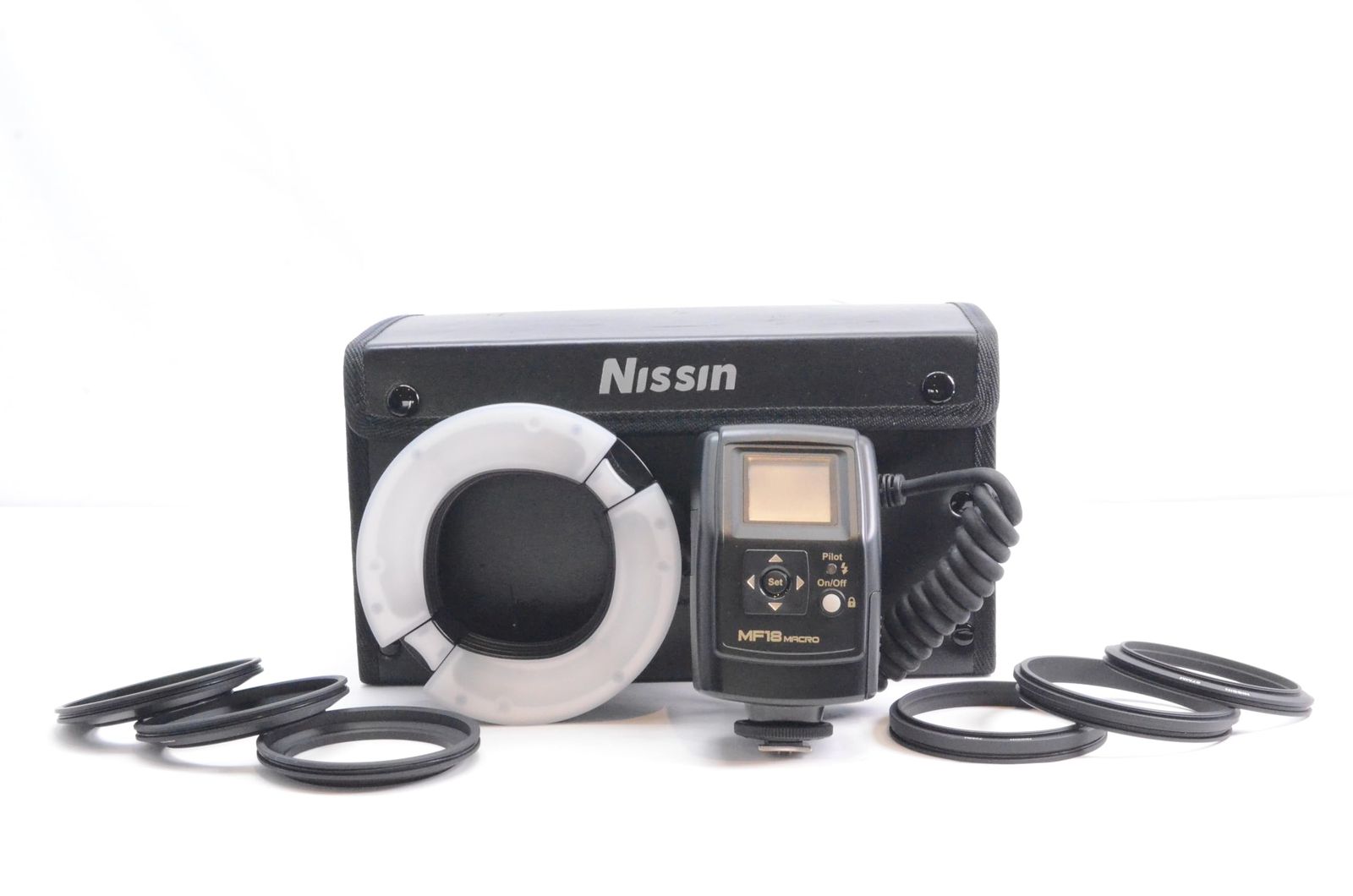 元 き ニッシンデジタル MF18 キャノン用 TTLオート マニュアル リングフラッシュ リングストロボ マクロ撮影 規格写真 記録写真撮影