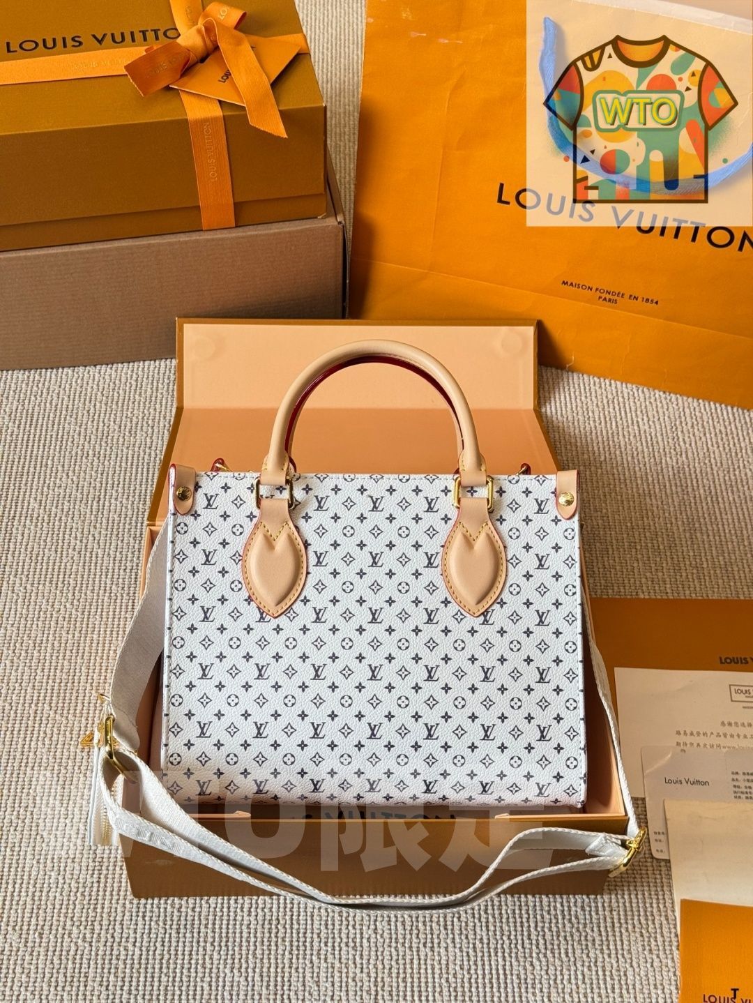 WTO通販 LV Onthego 25 cm プリントジャングルバッグ-WTO輸入-SJG 30