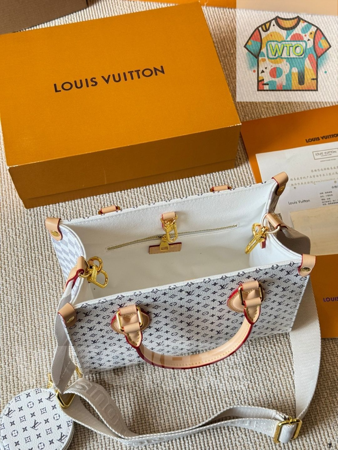  WTO通販 LV Onthego 25 cm プリントジャングルバッグ-WTO輸入-SJG 30 トートバッグ バッグ