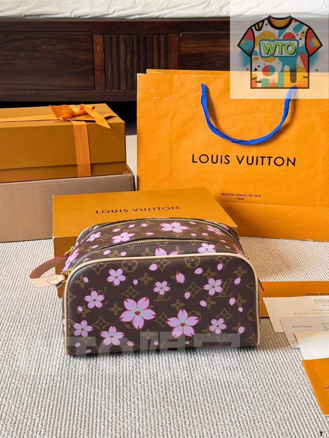 今日 LV Hand Carry Cosmetic Bag ハンドキャリー化粧バッグ-WT 0輸入