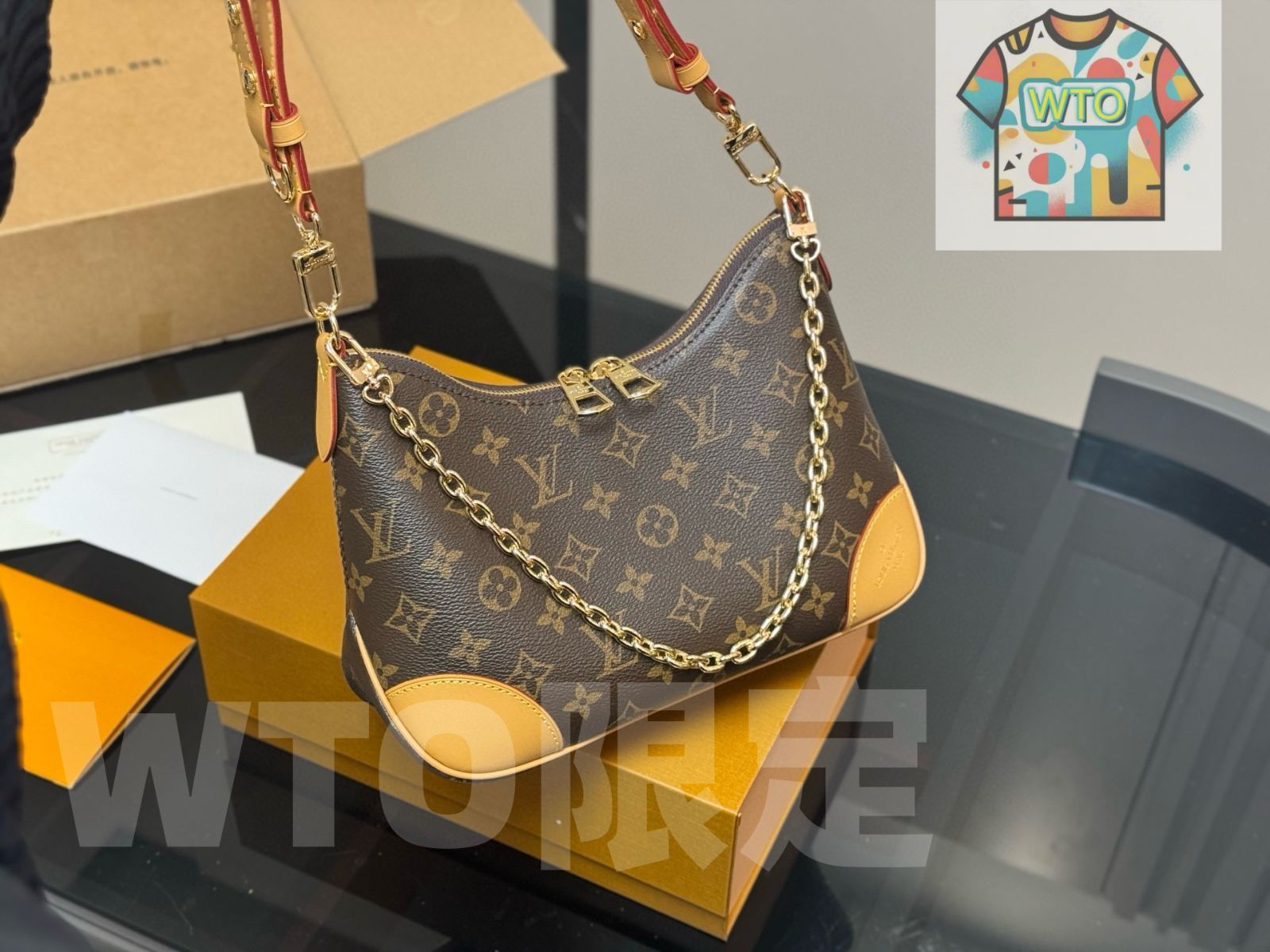 WTO通販 LV Vintage Croissant Bag ヴィンテージ クロワッサンバッグ WTO輸入 WQG 39 トートバッグ バッグ キッズファッション小物