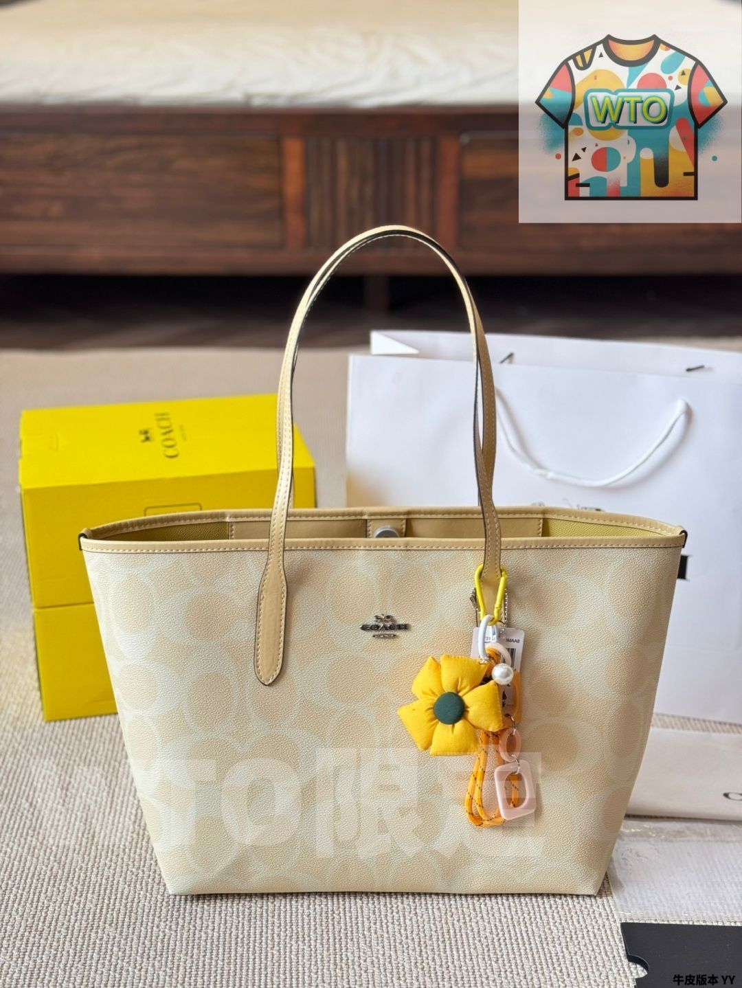 今日 Coach City Tote クラシック トートバッグ ハンド - ショルダー両用 -WT 0輸入