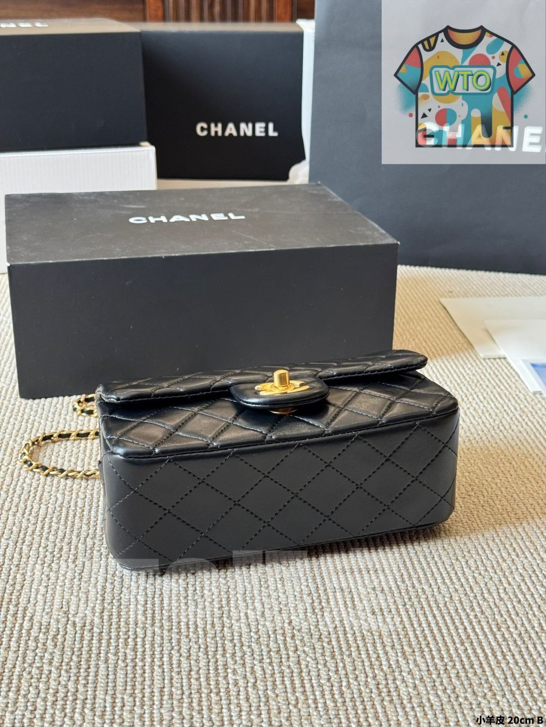 WTO通販 Chanel G en Ball Square Flap Bag 小羊皮バージョン Arrival -WTO輸入-VTH 16
